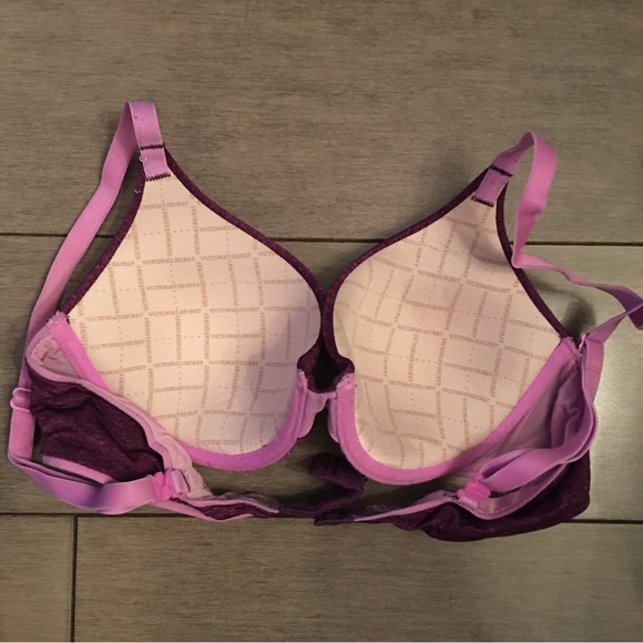 VICTORIA SECRET LADIES BRA - 32A MELANG BURGUNDY- GREAT CONDITION - Picture 2 of 3